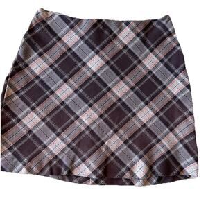 Vintage Byer Mini Plaid Skirt California 90s Gothic Punk School Brown Preppy S